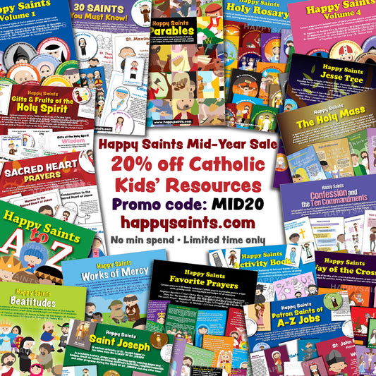 Mid-Year Sale! 20% off Catholic Kids eBooks