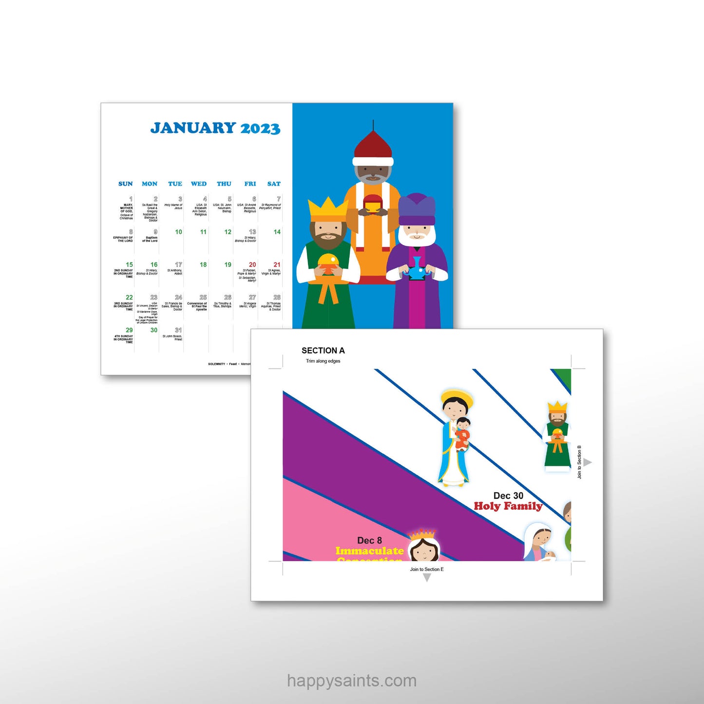 Liturgical & Monthly Calendar 2023