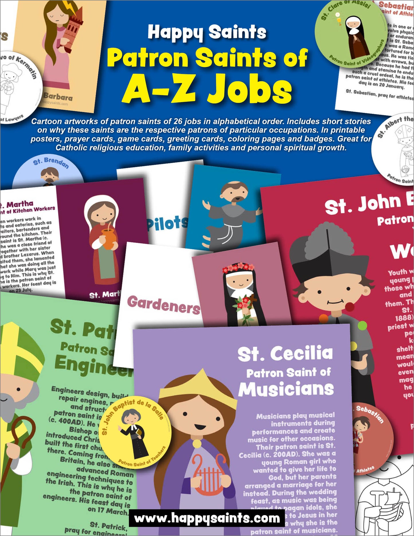 Patron Saints of A-Z Jobs