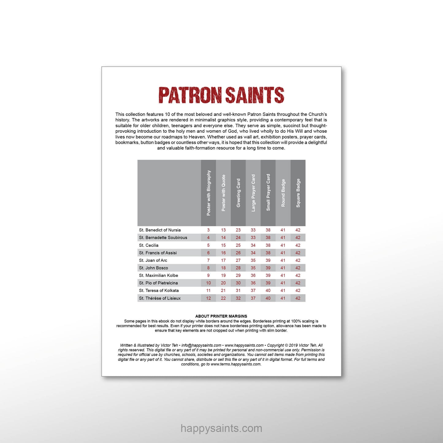 Patron Saints