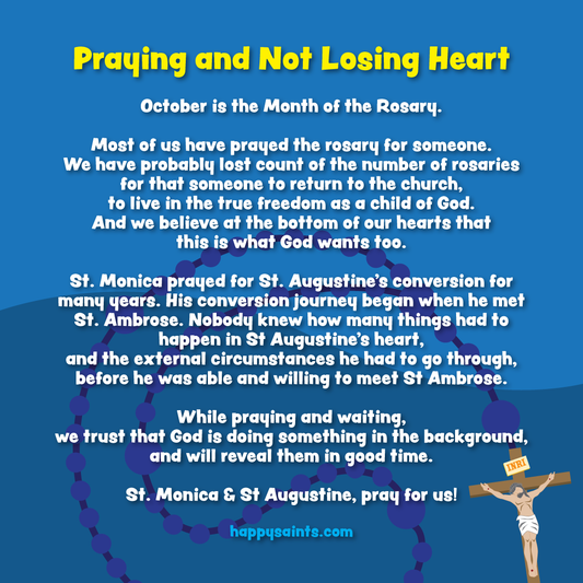 Praying and not losing heart - a reflection