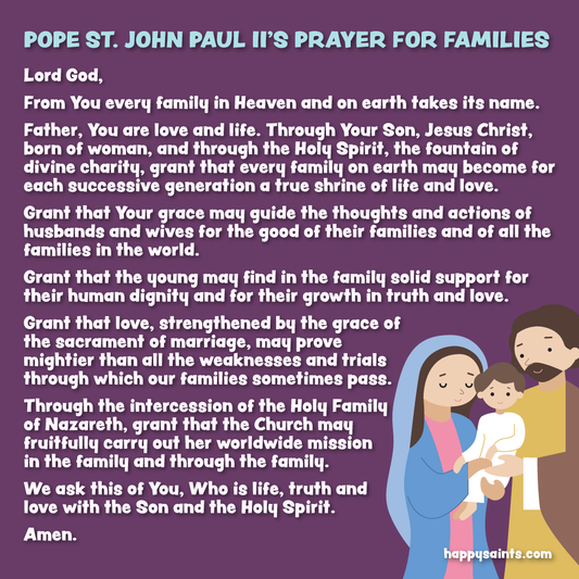 Pope St. John Paul II’s Prayer for Families