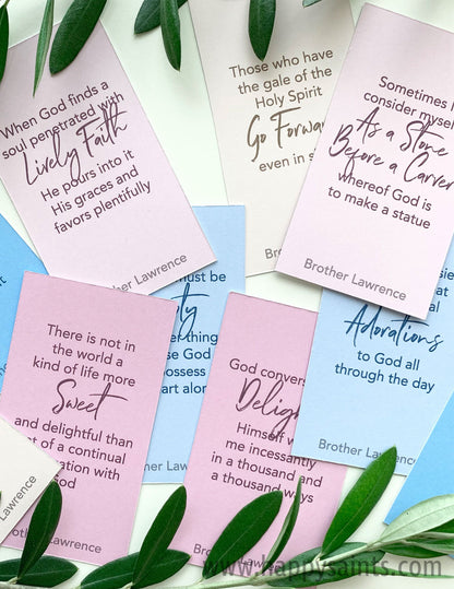The Practice of the Presence of God Quote Cards